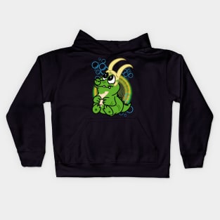 ALLIGATOR KAWAII HORNS Kids Hoodie